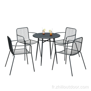 Set de table et de chaise en plein air de meubles de patio